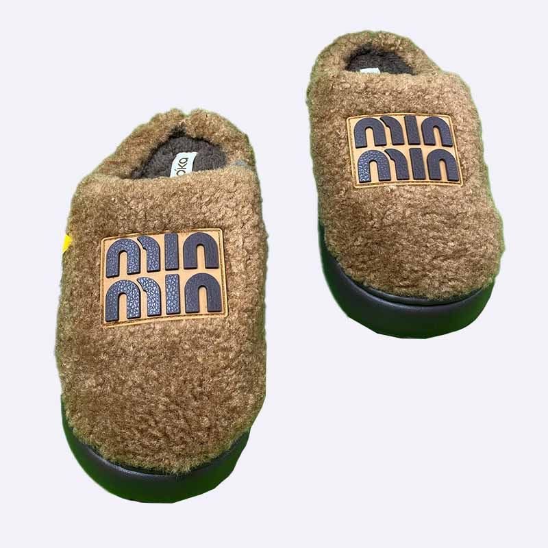 Cozy Logo Plush Slippers