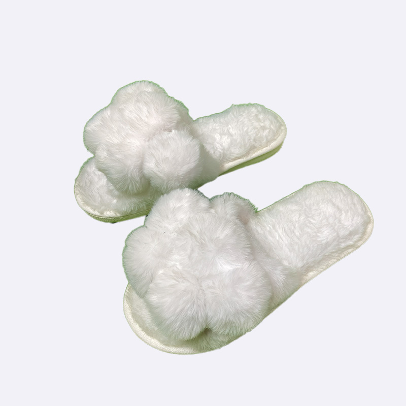 Fluffy Pom-Pom Comfort Slippers