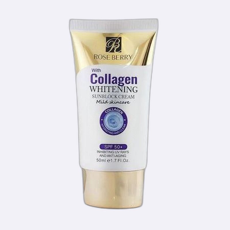Rose Berry Collagen Whitening Sunblock Cream SPF 50+