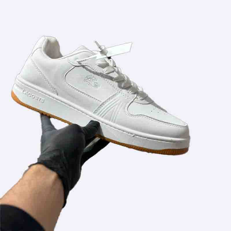 Lacoste L001 White Leather Sneakers