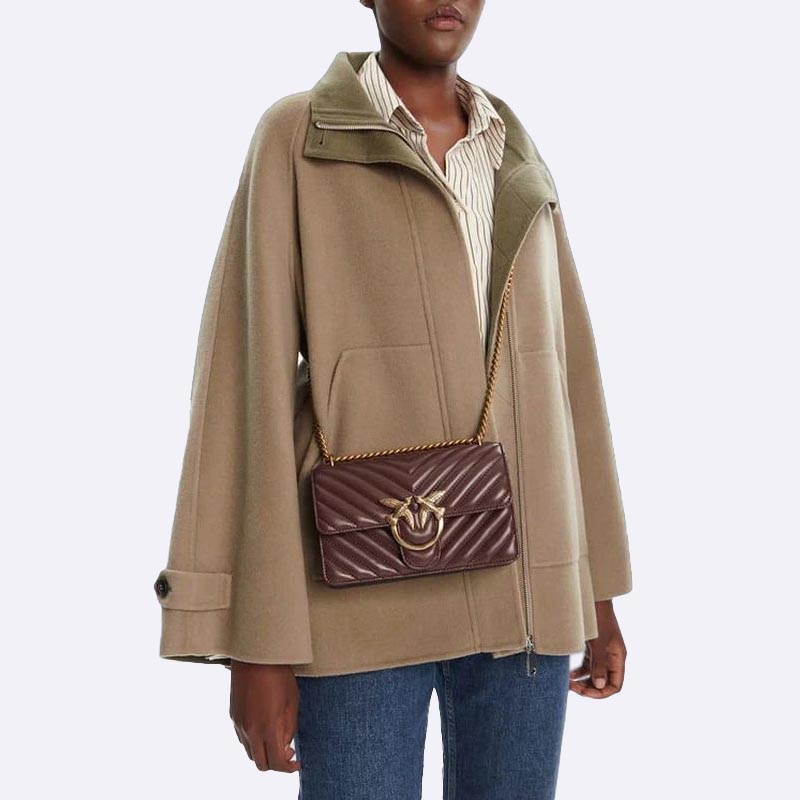 Pinko Love Baby Puff Quilted Leather Shoulder Bag