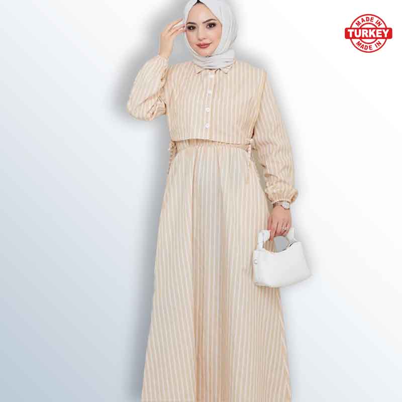 Women's Striped Long Dress