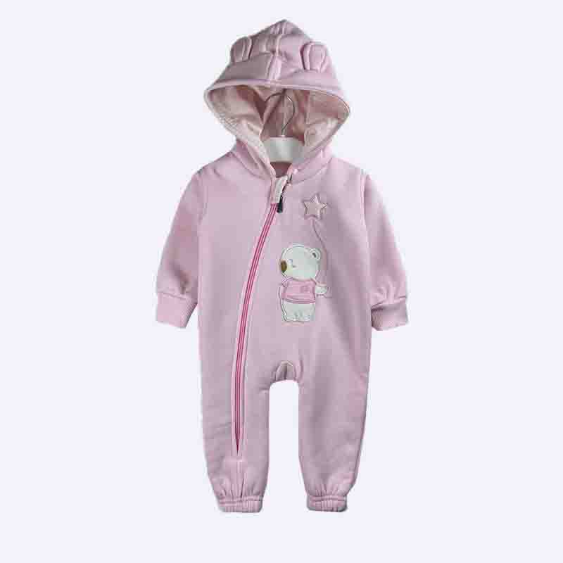Cozy Bear Hooded Romper