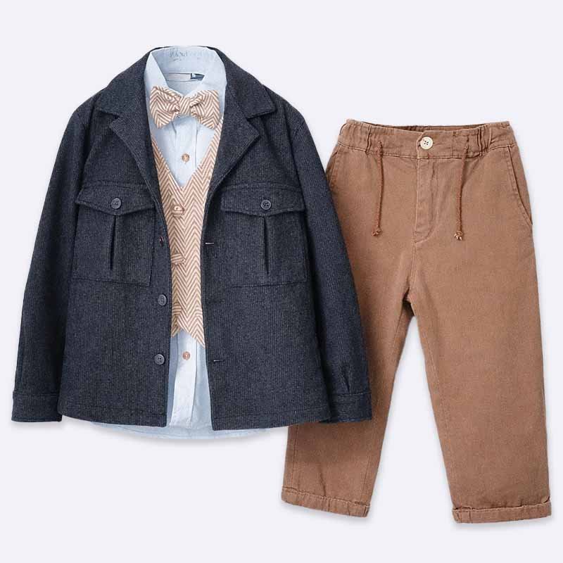 Boys' Dapper 5-Piece Suit Set
