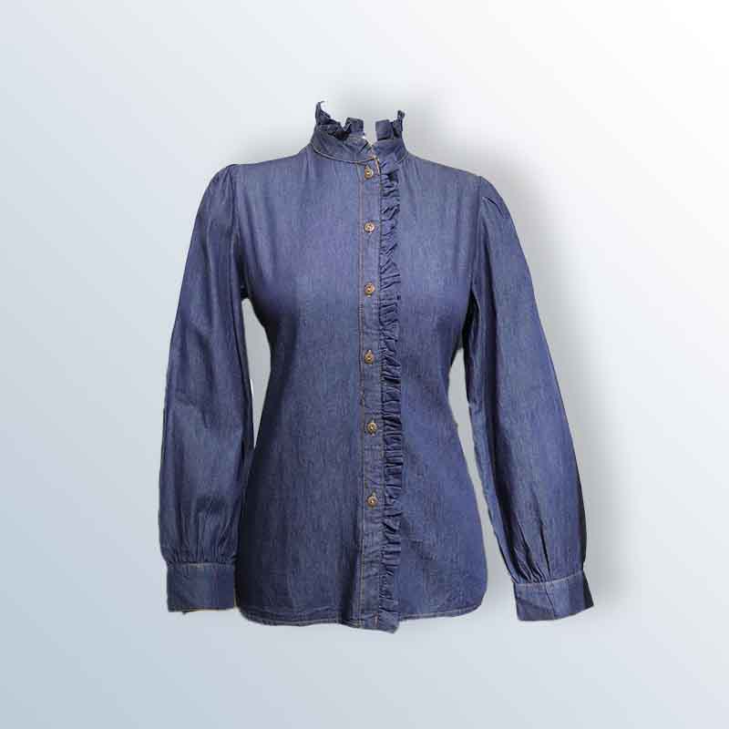 Denim blouse