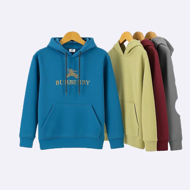 Boy's Fleece Hoodie with Logo Print