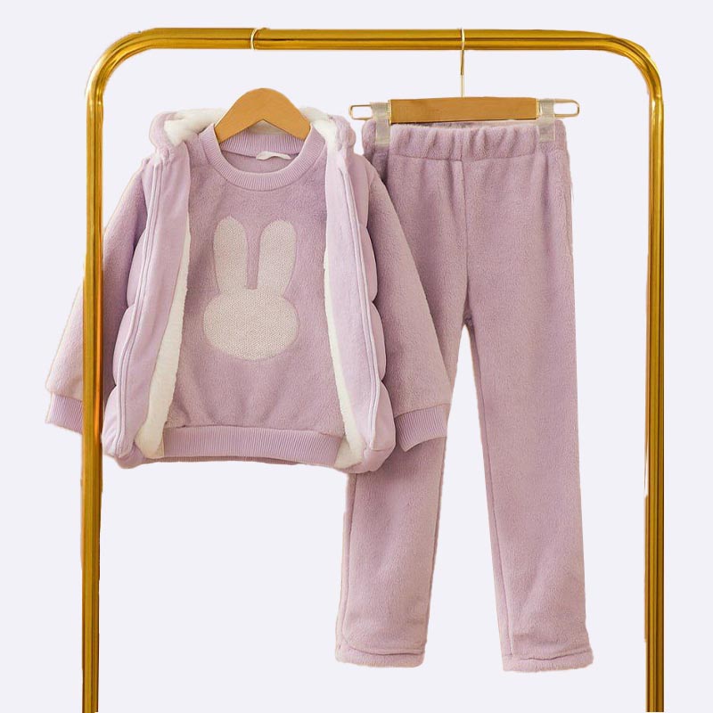 Kids Fleece Bunny Winter Set