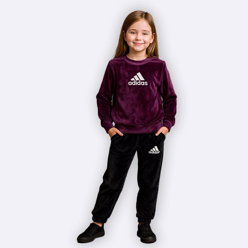 Kids Velvet Adidas Tracksuit