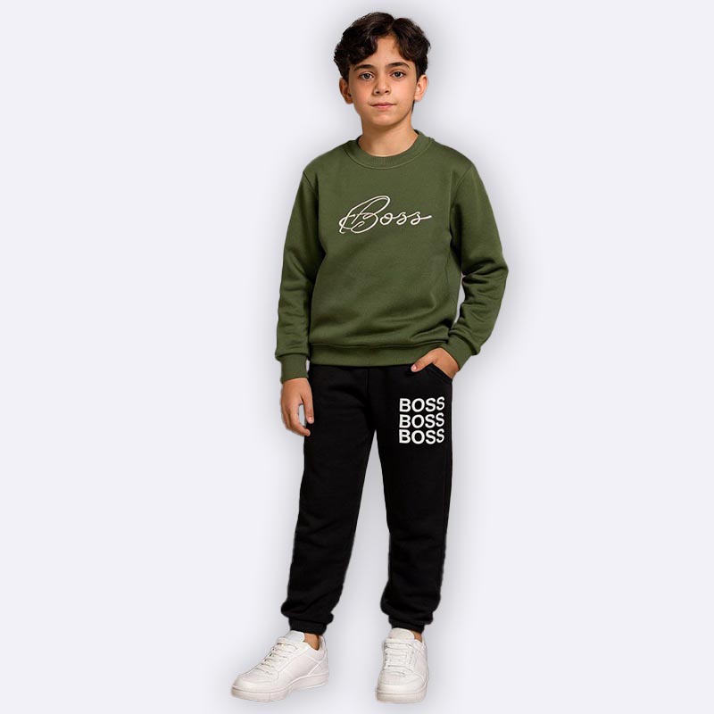 Kids Boss Printed Tracksuit