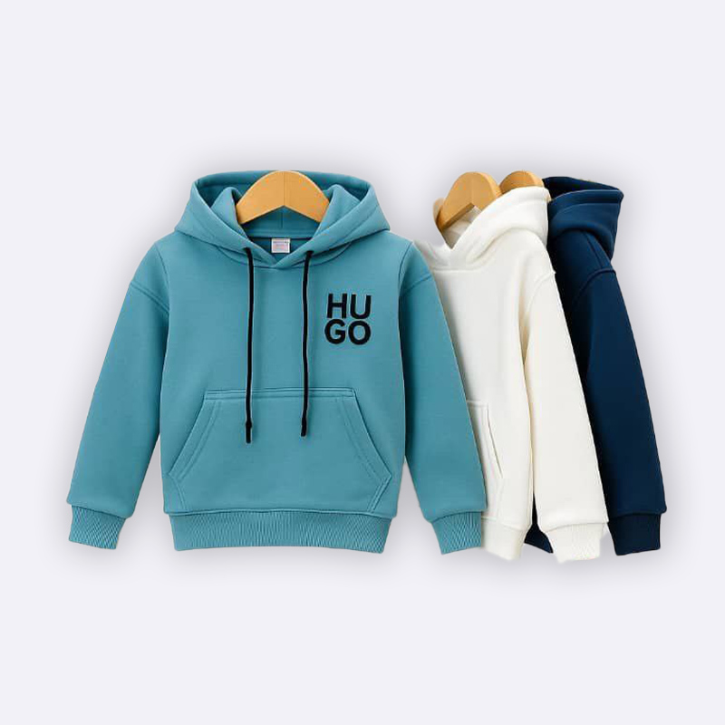 Kids Hoodie – Plain HUGO Print