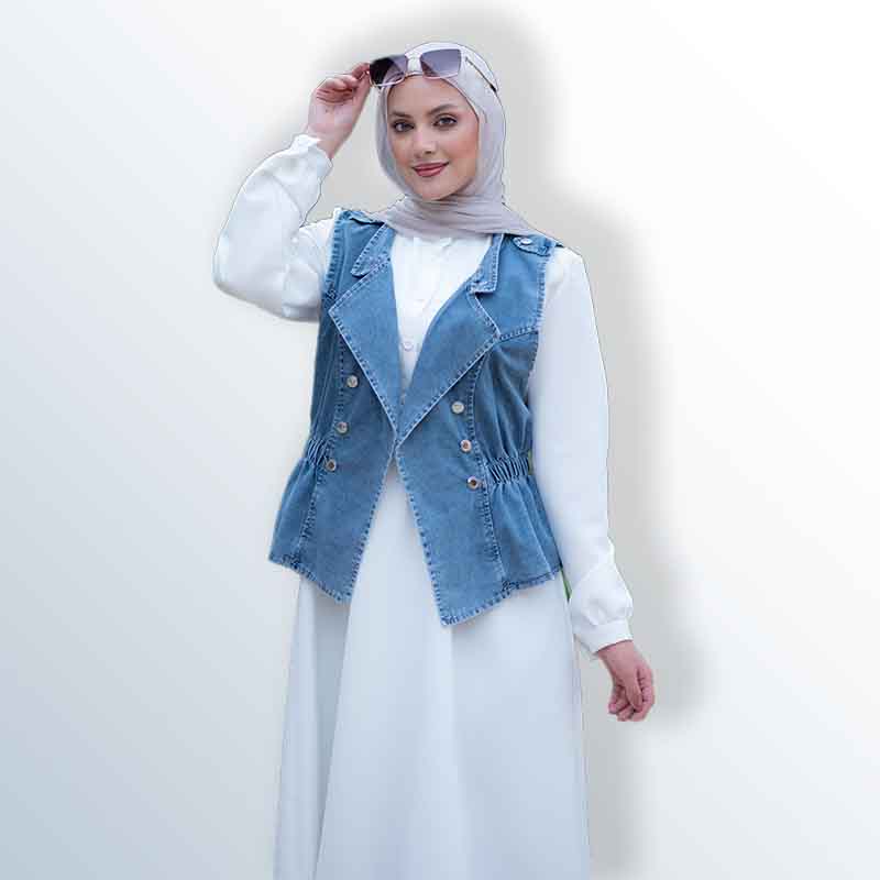Barbie Dress with Elastic Waist and Women's Vest