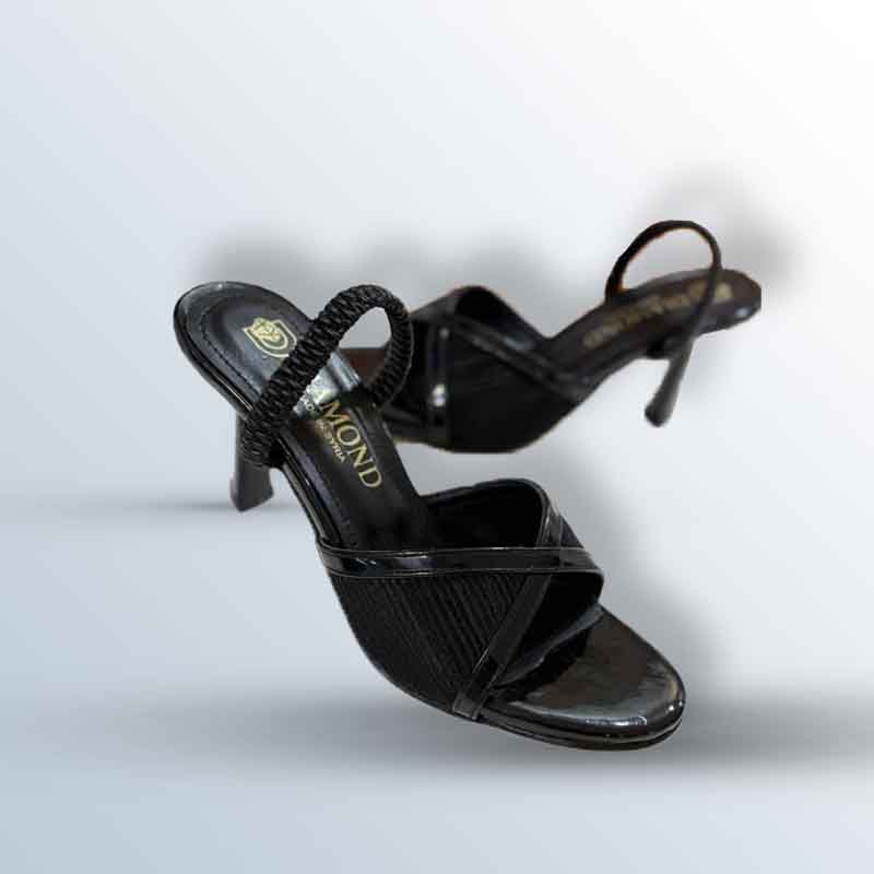 Elegant High-Heel Pump with Open Back and Pointed Toe