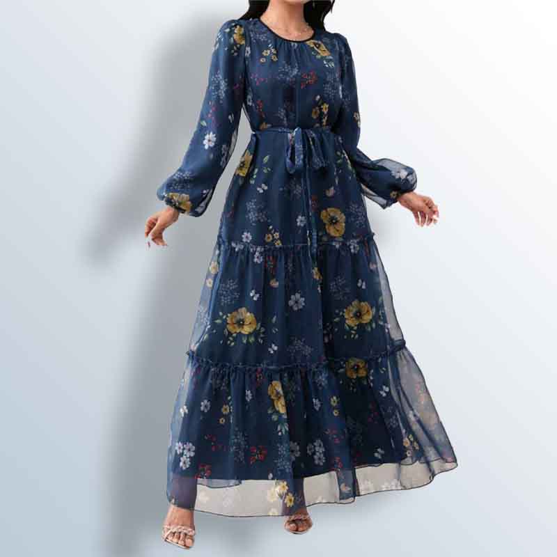 Fully lined chiffon dress