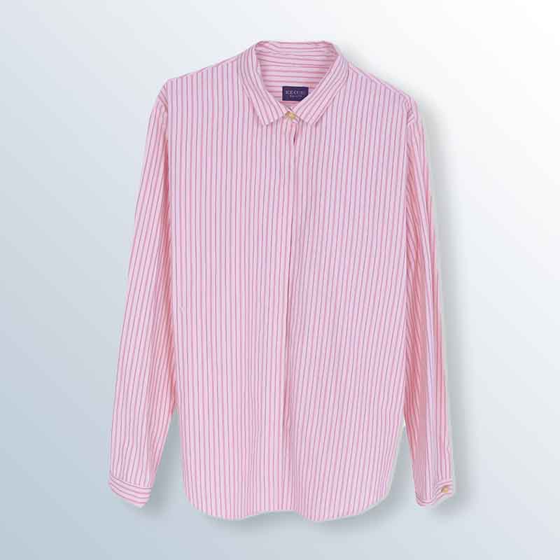Ascot Striped Button-Down Shirt