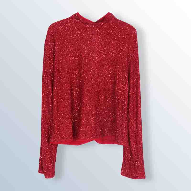 The Sequin Mock Neck