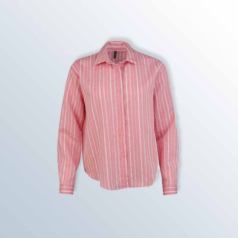 Women's Striped Button-Up Shirts