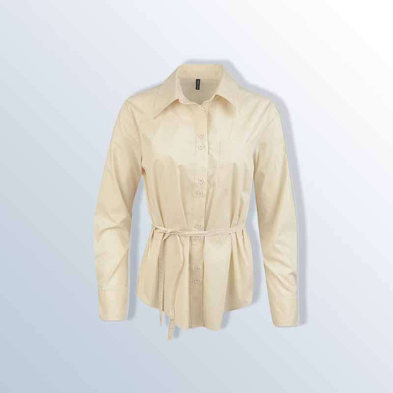 Women's Peplum Tie-Waist Blouse