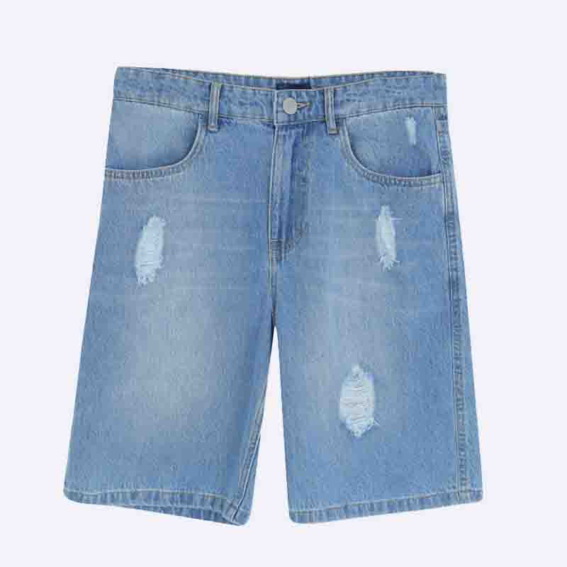 Comfort Fit Men's Distressed Jean Shorts - Summer Ready