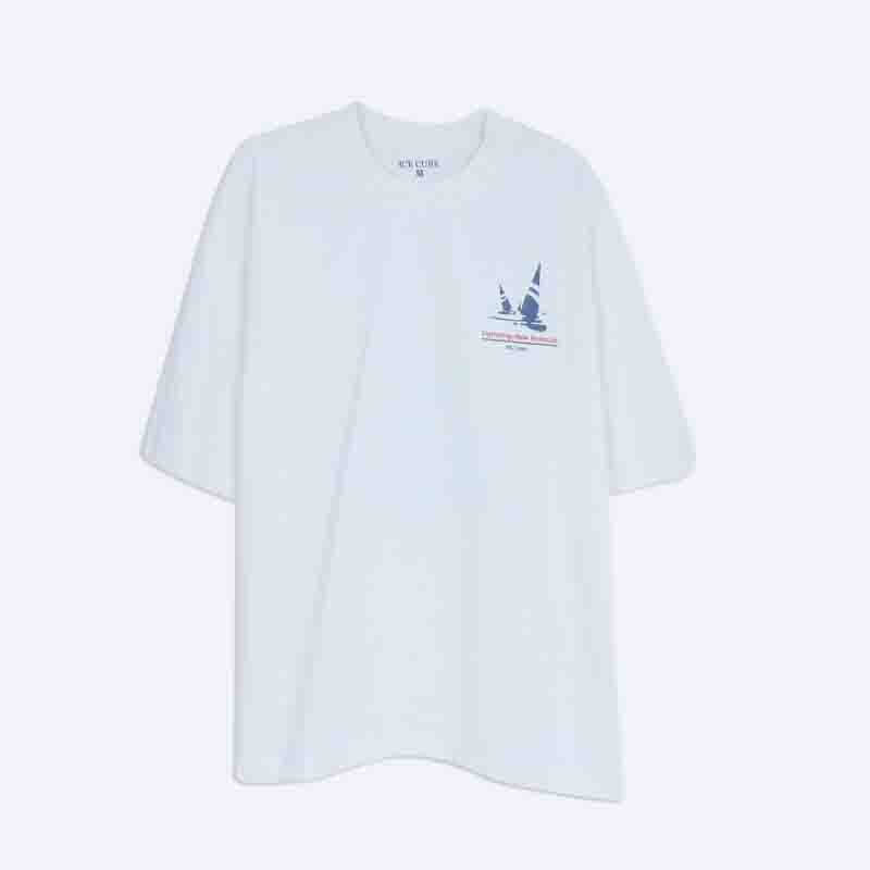 Men's White Graphic T-Shirt