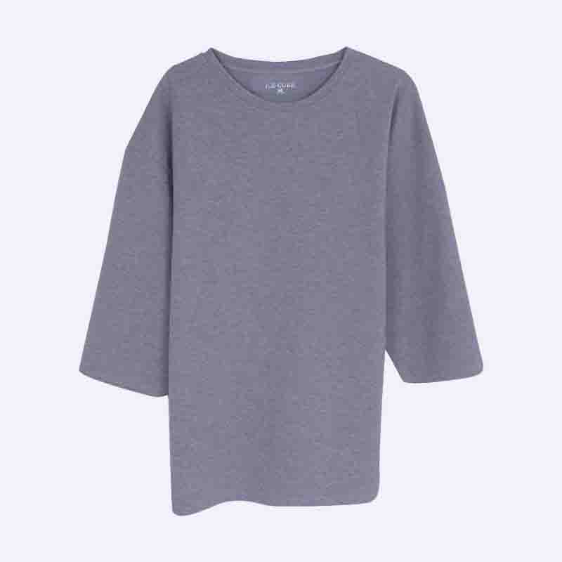 Women's Polyester-Cotton Blend T-Shirt with 3/4 Sleeves