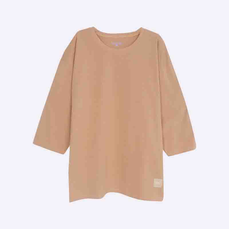Women's Solid Color Crewneck Tee 3/4 Sleeves