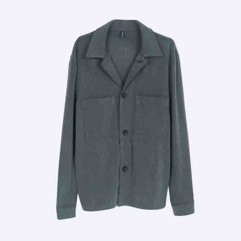 Men's Casual Shacket with Chest Pockets