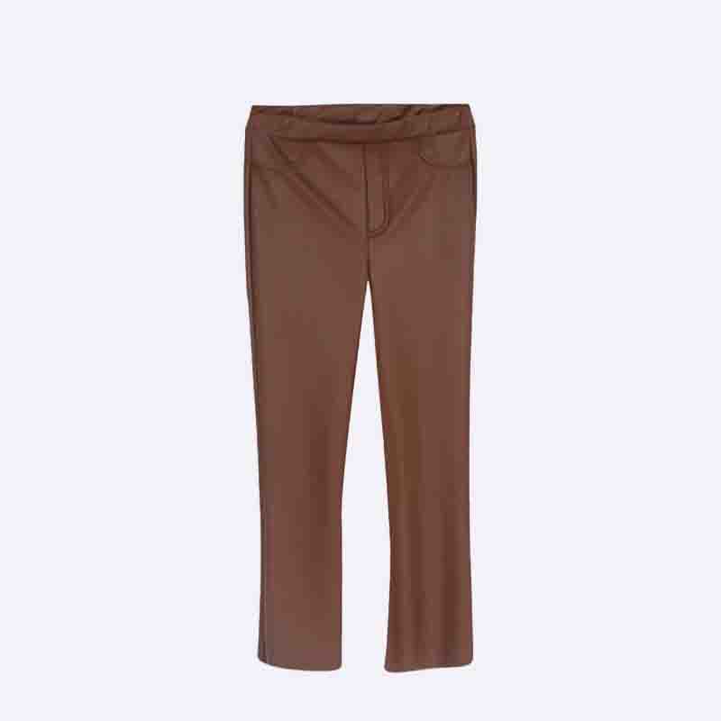 Girls' Faux Leather-Look Stretch Leggings