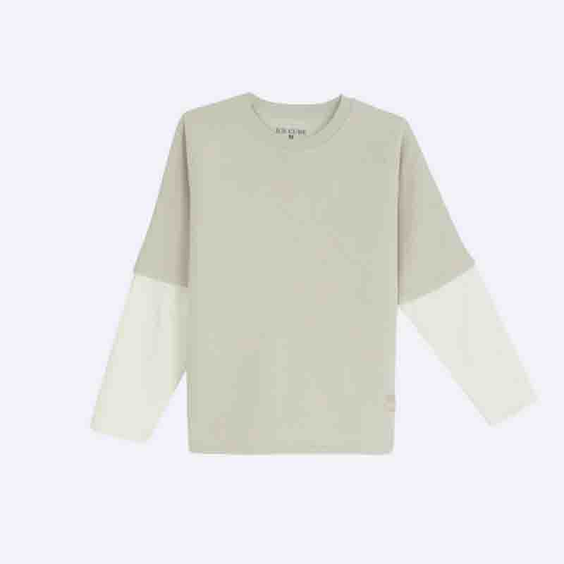 Boys' two-tone multi-layered T-shirt