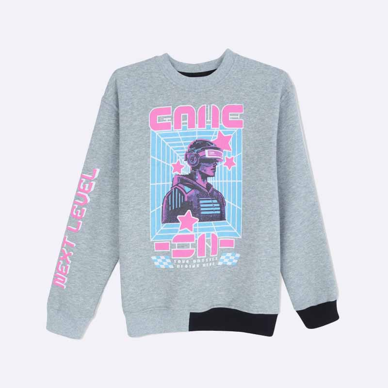 Boy's Graphic Crewneck Sweatshirt