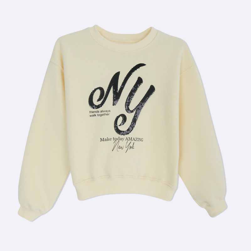  Girls' Graphic Print Sweatshirt