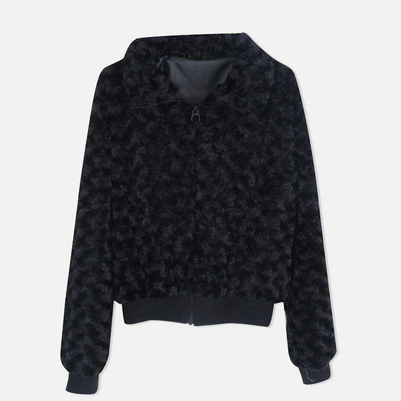 Women's Faux Fur Zip-Up Jacket