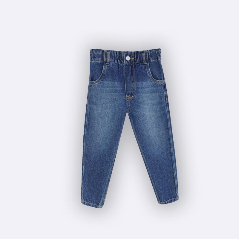 Soft jeans for girls with a classic cut