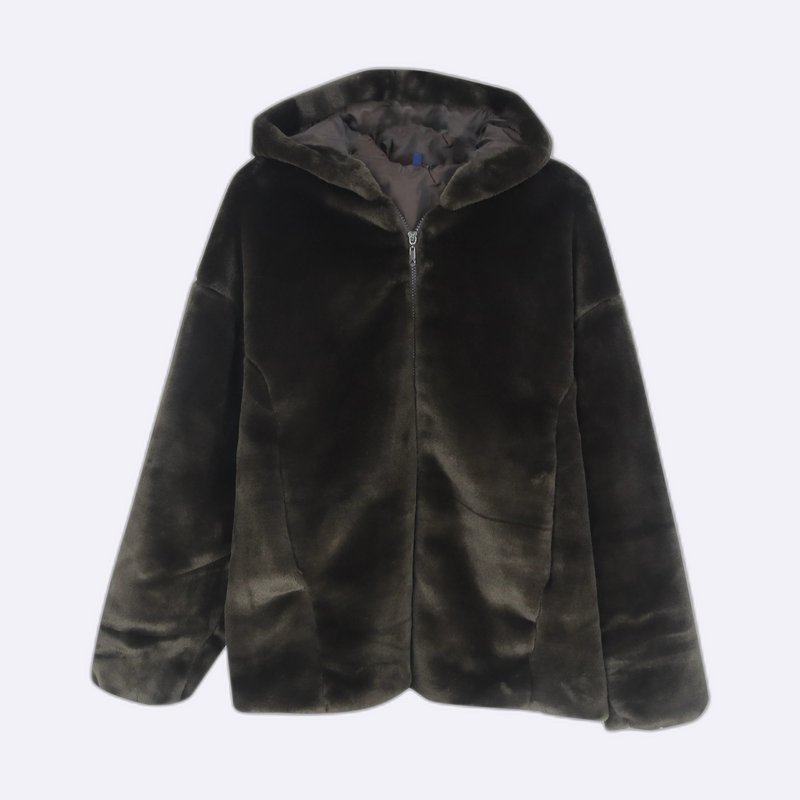 Women's Faux Fur Hooded Jacket