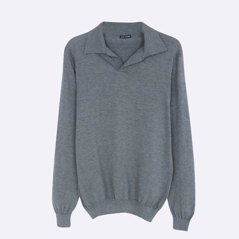 Polo Collar Knit Sweater