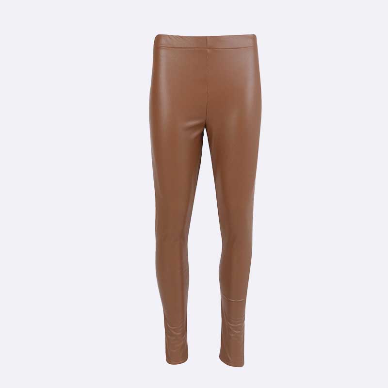 Pull-On Faux Leather Leggings with Stretch