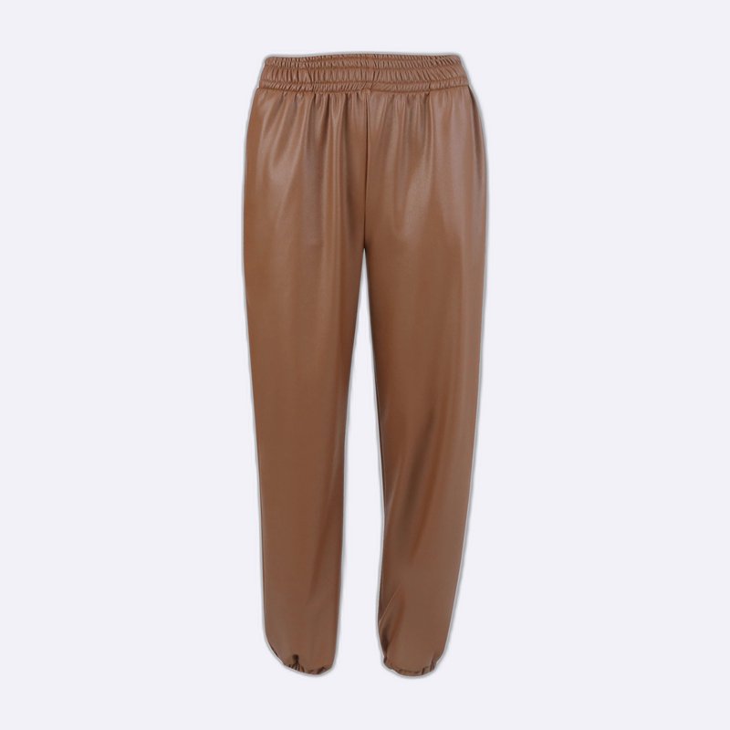 Women's Faux Leather Skinny Jogger Pants