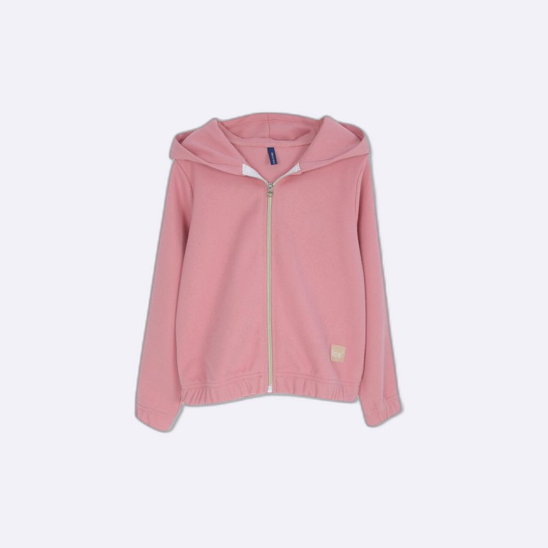 Girls' zip-up hoodie jacket
