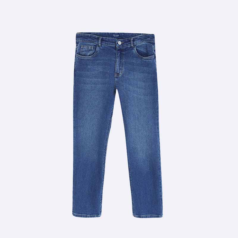 Men's straight-leg jeans