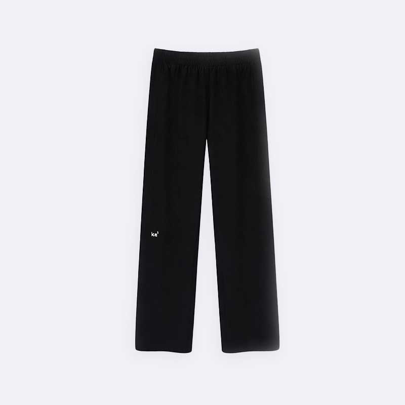 wide-leg ribbed trousers for girls