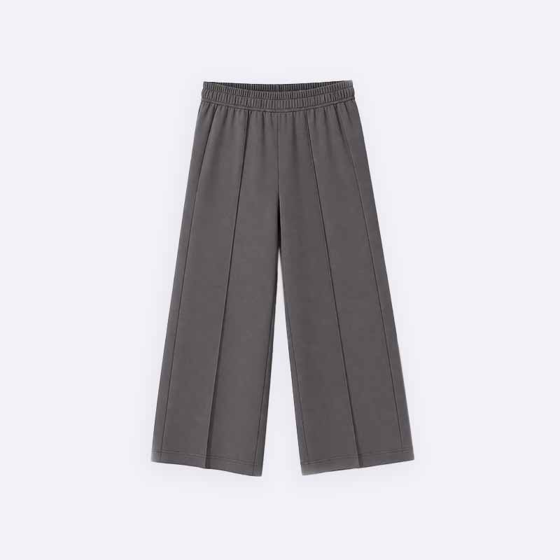 Wide-leg trousers for girls with a pleated design