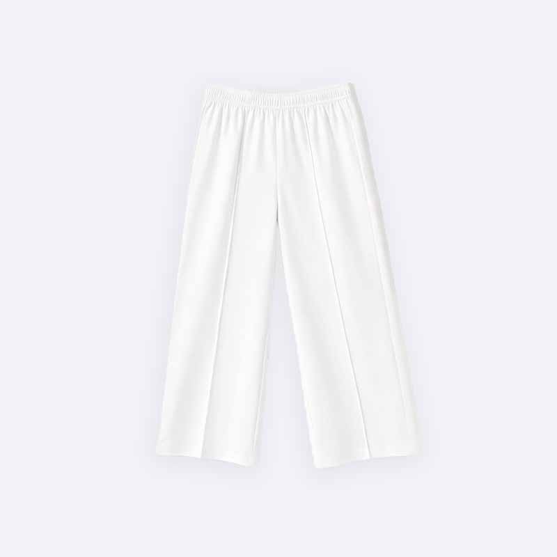 Wide-leg trousers for girls with a pleated design