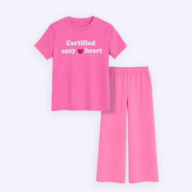 Girls' Statement Tee & Lounge Pant Set