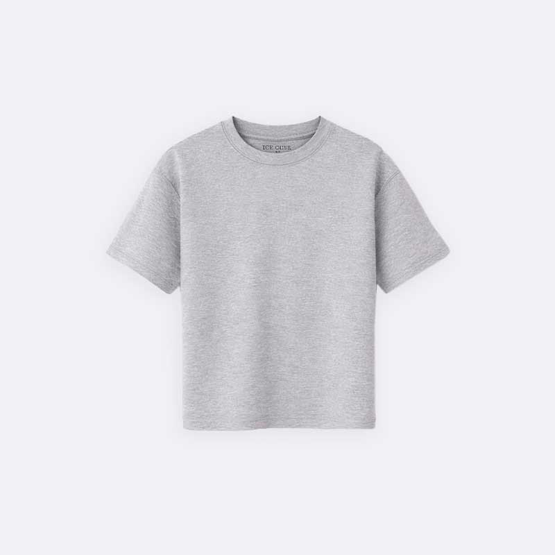 Two-piece girls' clothing set: loose-fitting t-shirt and wide-legged pants