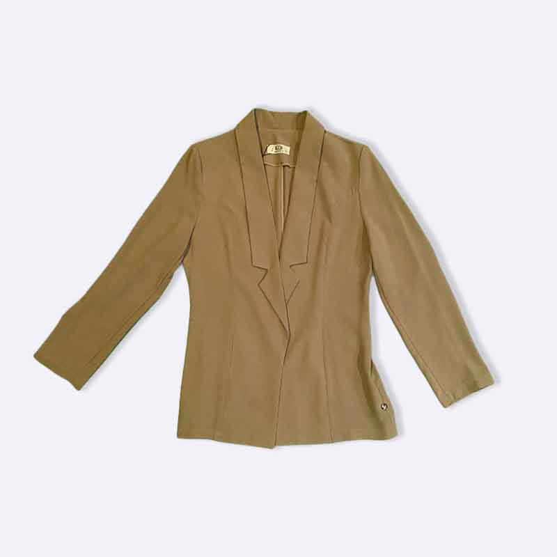 Open collar blazer jacket