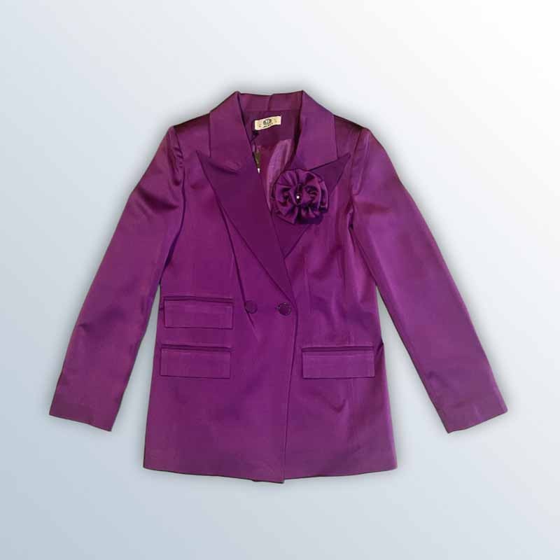Satin blazer jacket