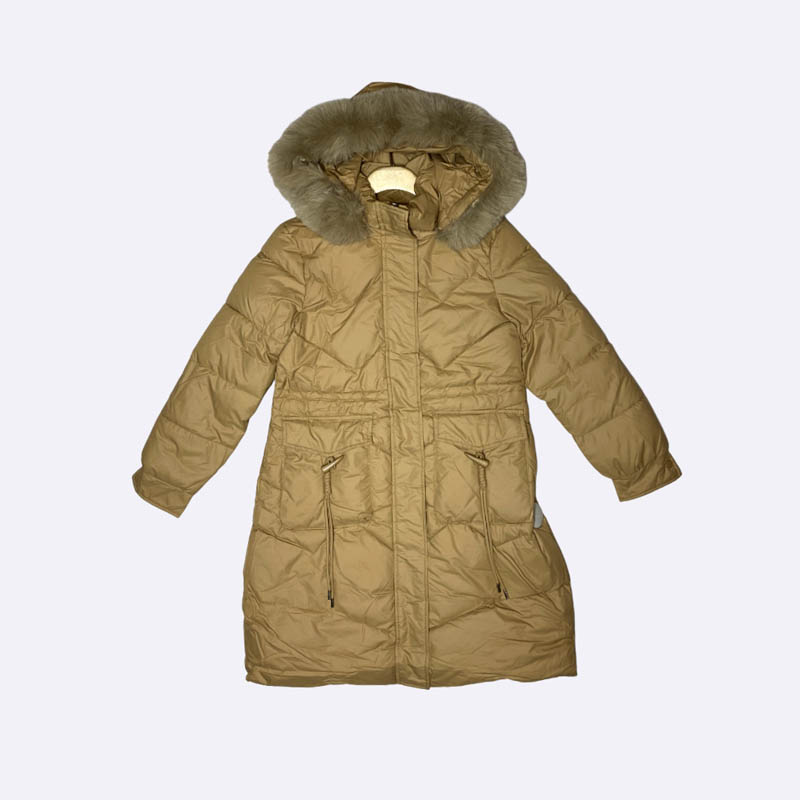 Women's Padded Parka with Faux Fur Hood
