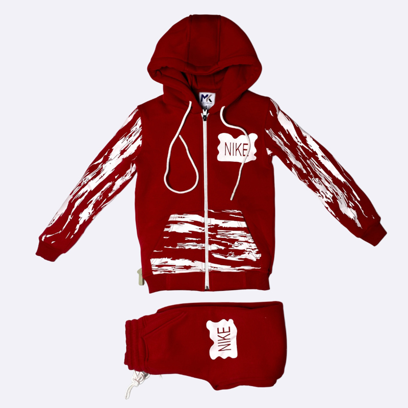 Boys' Printed Full-Zip Hoodie and Sweatpants Set