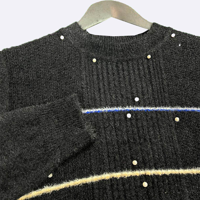 Sparkle Stripe Knit Sweater