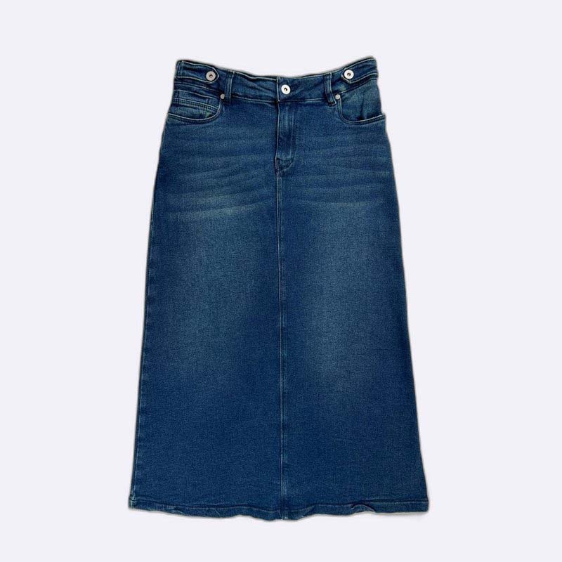Denim Diva Midi Skirt