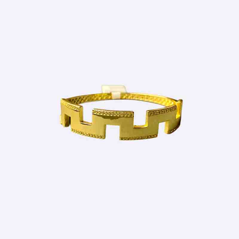 Greek Key Cut-out Bangle